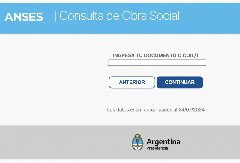 Consulta para tener certificado de obra social CODEM Anses